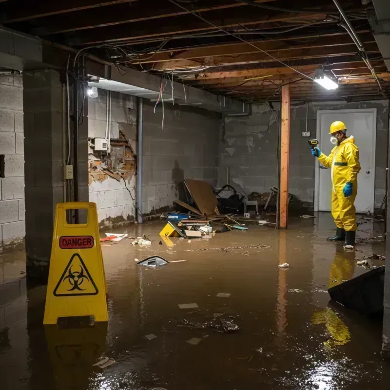 Flooded Basement Electrical Hazard in Cherokee Village, AR Property